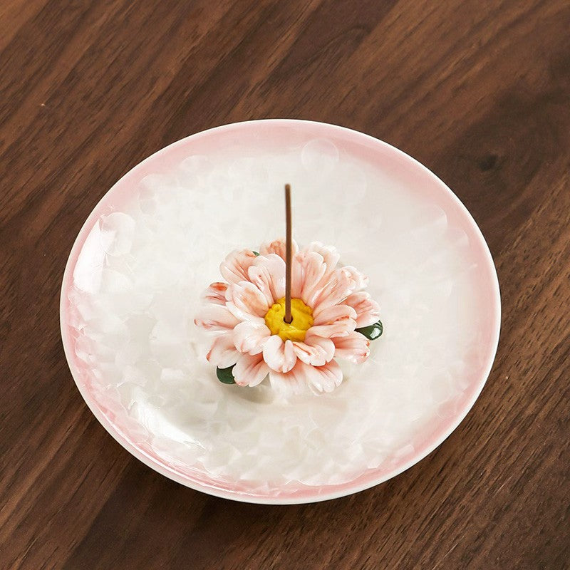 Daisy Series Ceramic Incense Holder for Stick Incense