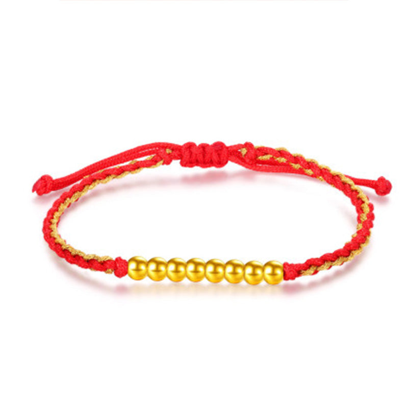 Gold Fortune Bead Bracelet
