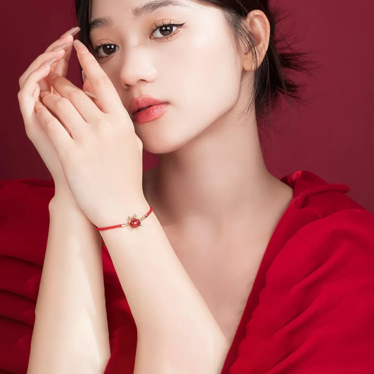 "Hug-a-Saurus" Red Cord Bracelet