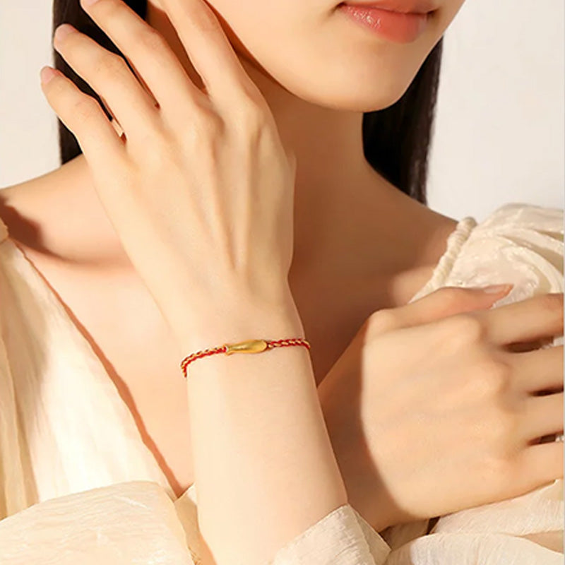 "Like a Fish in Water" Red Cord Bracelet