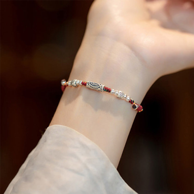 Good Luck Koi Red Cord Bracelet