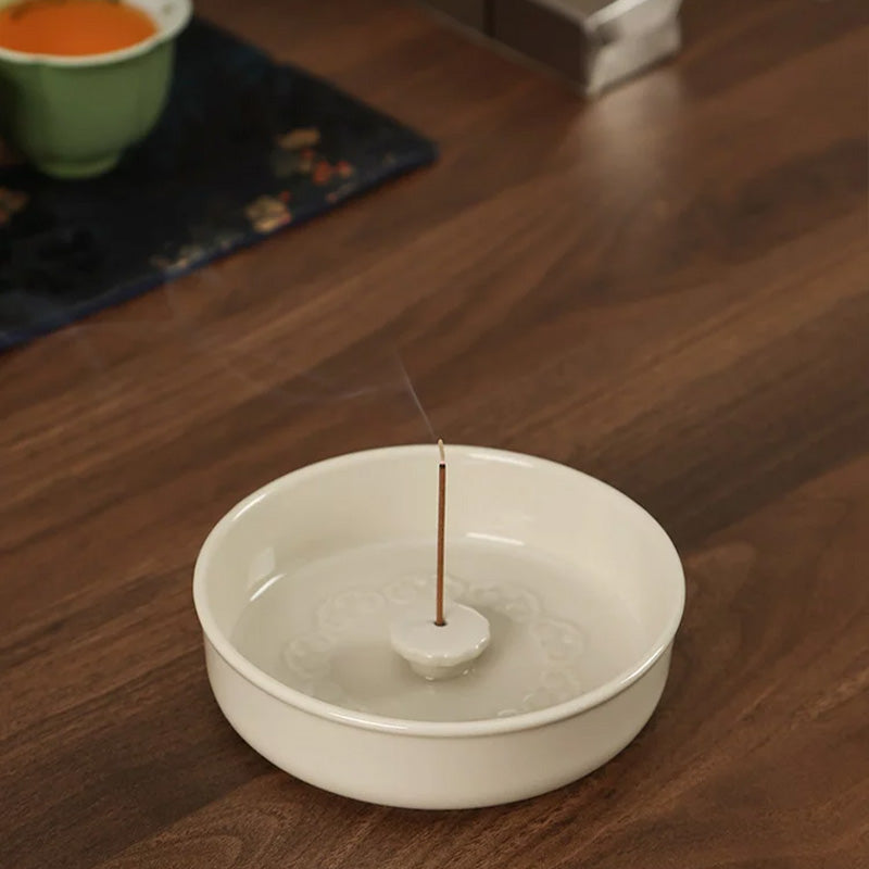 Ruyi" Wood-Ash Incense Holder