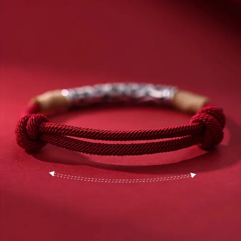 Red cord with auspicious cloud pattern