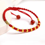 Smooth gold bead bracelet