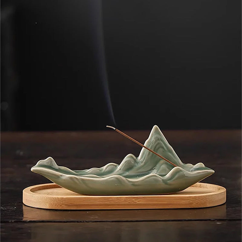 Creative Chinese-style celadon ceramic incense burner for stick incense