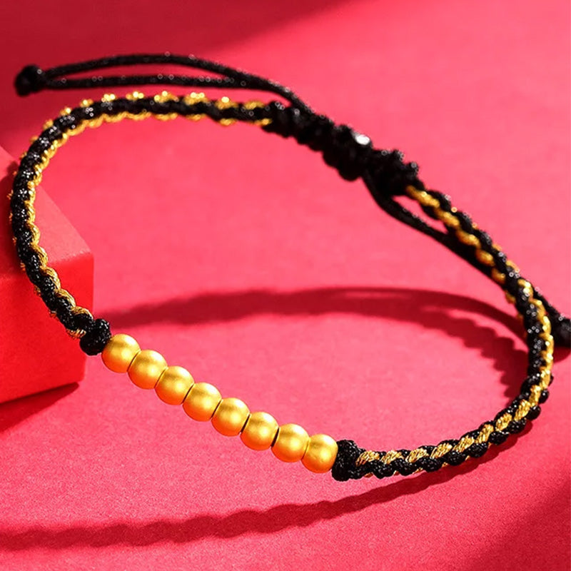 Gold Fortune Bead Bracelet