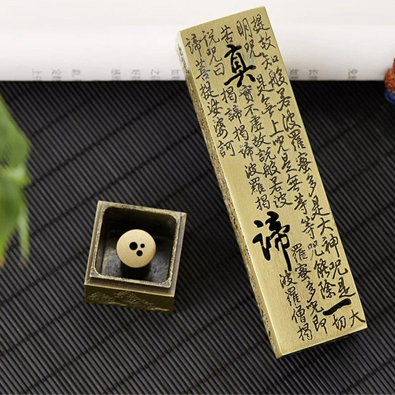 Chinese-style Zen Heart Sutra incense holder