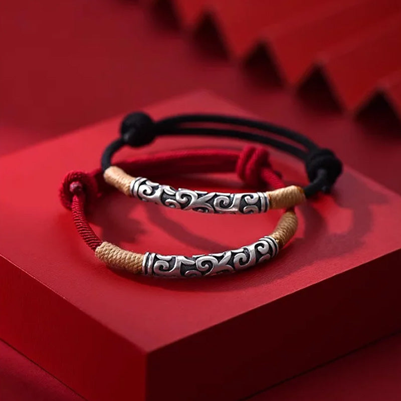 Red cord with auspicious cloud pattern