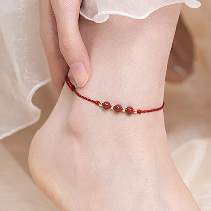Cinnabar anklet