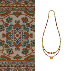 Garnet and Agate Collarbone Necklace
