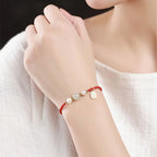 Hetian Jade and Agate Good-Luck Bracelet