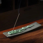 Ceramic Lotus-Themed Incense Burner / Incense Holder