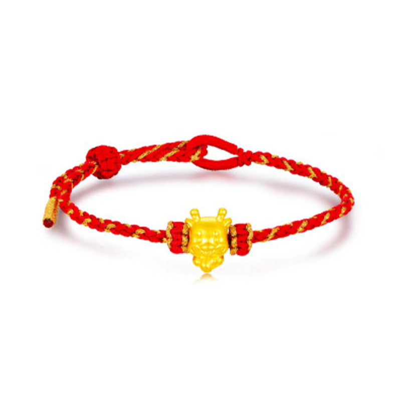 "Good Fortune" Little Dragon Gold Bracelet
