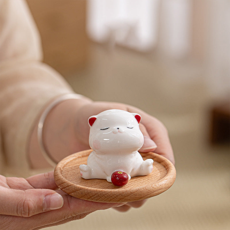 "Peaceful Cat" Incense Holder