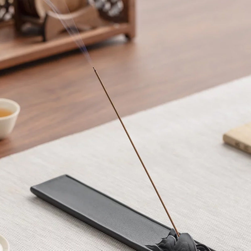 Ceramic Incense Holder/Burner&nbsp;– "Yanshan" Style (Chinese Zen-Inspired) for Stick Incense