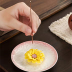 Daisy Series Ceramic Incense Holder for Stick Incense