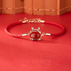"Hug-a-Saurus" Red Cord Bracelet