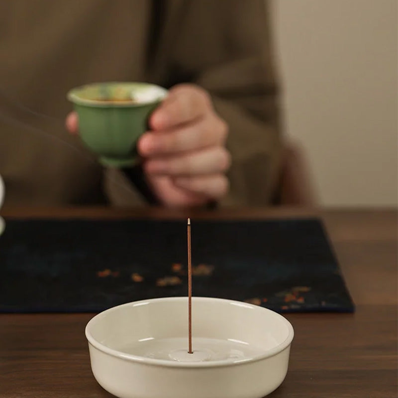 Ruyi" Wood-Ash Incense Holder