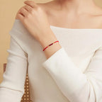 Cinnabar and Bamboo-style Red Cord