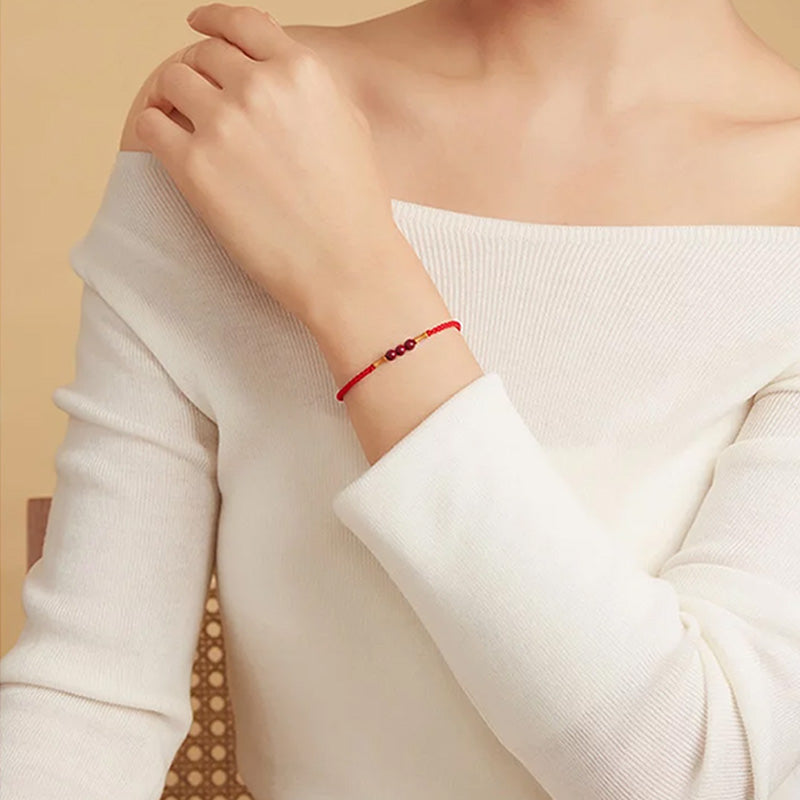Cinnabar and Bamboo-style Red Cord