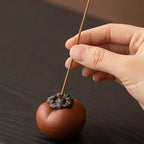 Persimmon-shaped Zisha Incense Holder