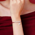 Bamboo-shaped red rope
