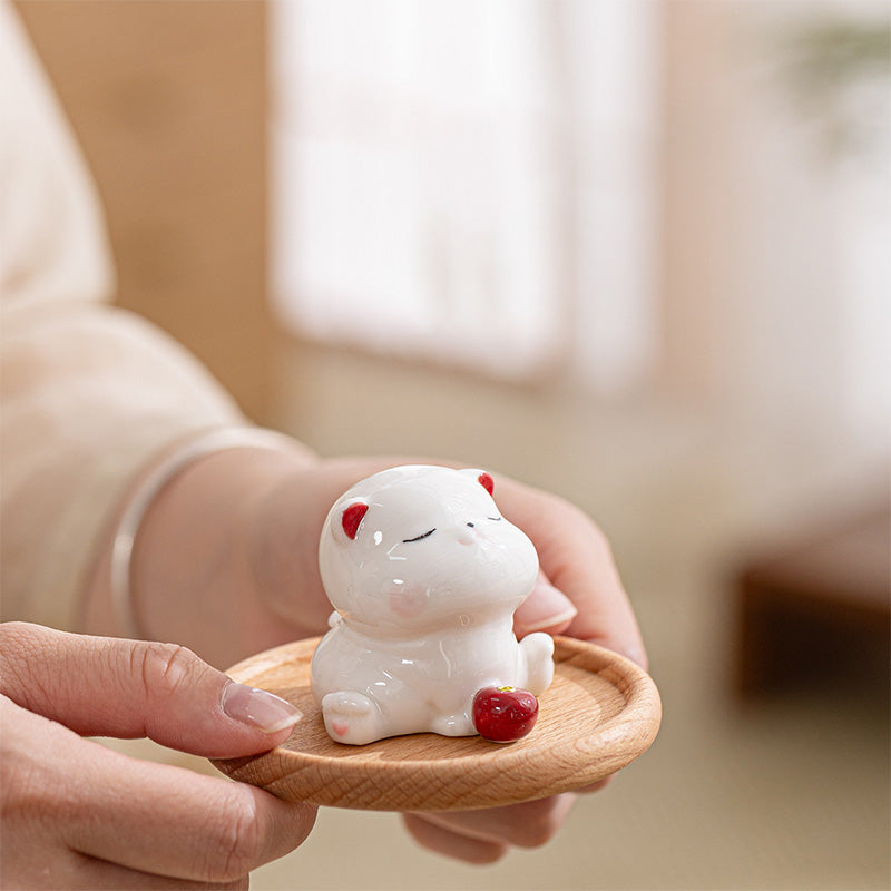 "Peaceful Cat" Incense Holder