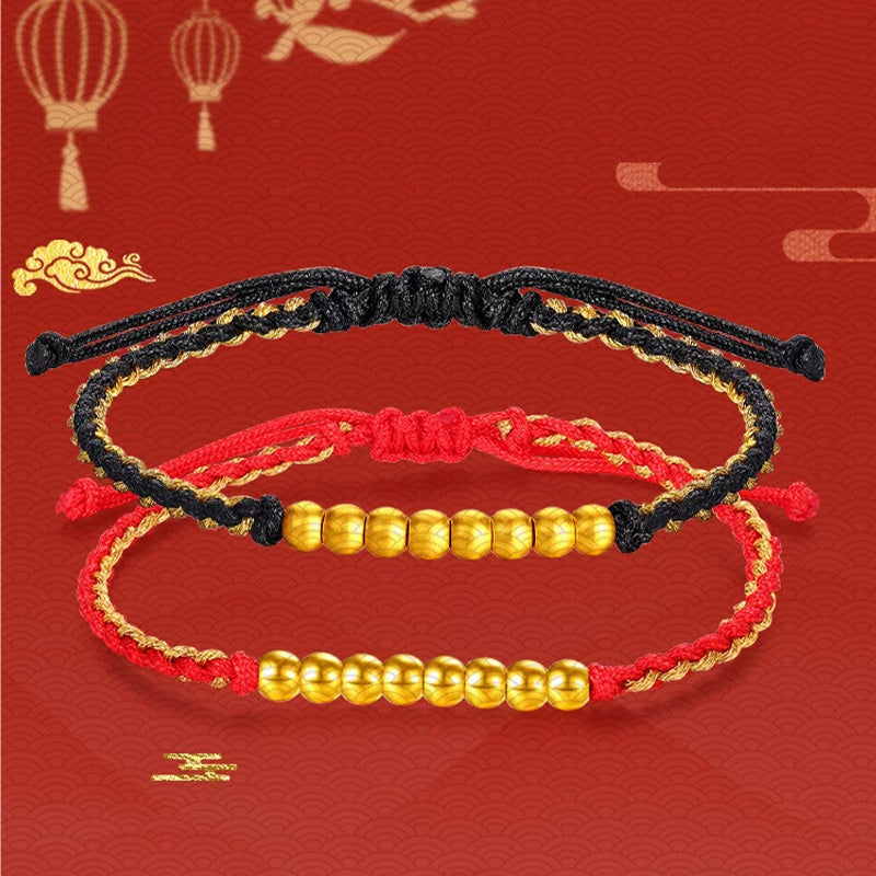 Gold Fortune Bead Bracelet