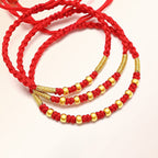Smooth gold bead bracelet