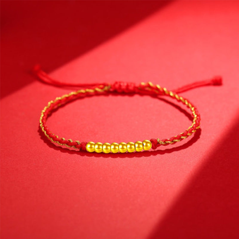 Gold Fortune Bead Bracelet