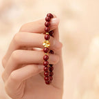 Pure Gold Four-Leaf Clover Bracelet