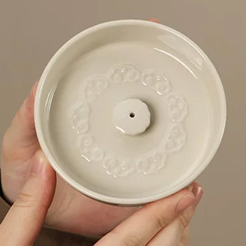 Ruyi" Wood-Ash Incense Holder