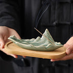 Creative Chinese-style celadon ceramic incense burner for stick incense