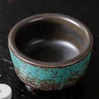 Peacock-green incense burner