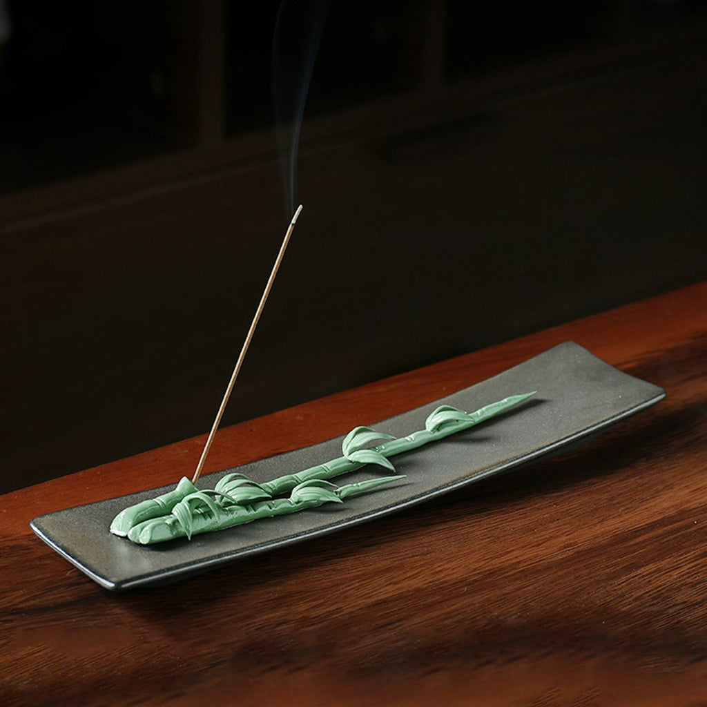 Ceramic Lotus-Themed Incense Burner / Incense Holder