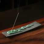 Ceramic Lotus-Themed Incense Burner / Incense Holder