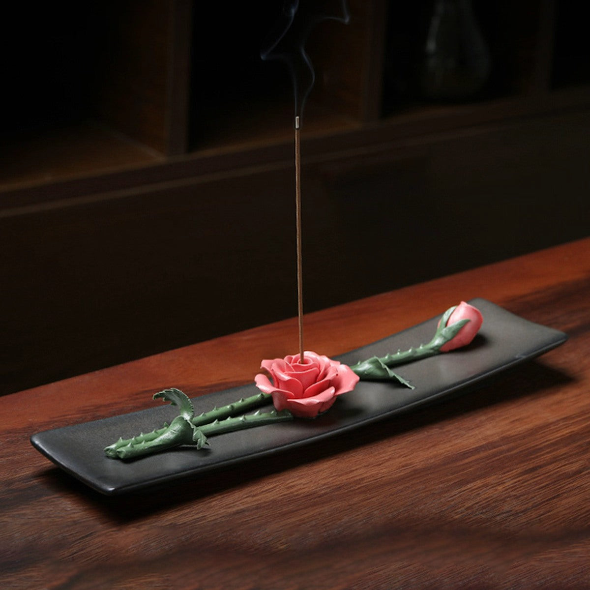 Ceramic Lotus-Themed Incense Burner / Incense Holder