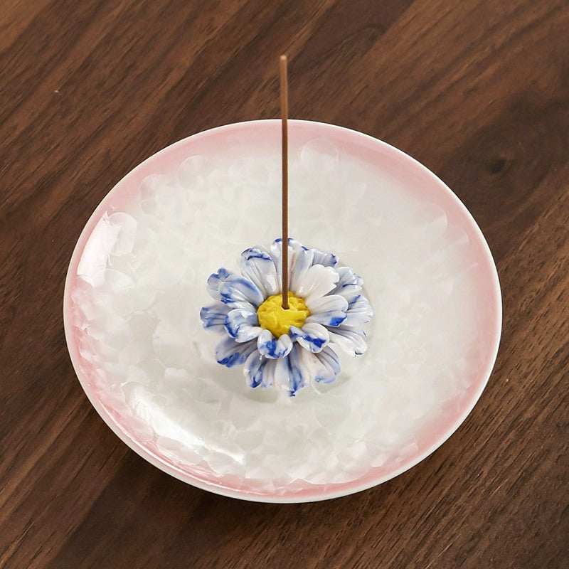 Daisy Series Ceramic Incense Holder for Stick Incense